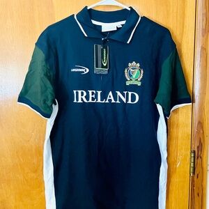 Landsdowne Ireland Men’s M Rugby Polo Shirt New Needs Ironed Traditional Craft